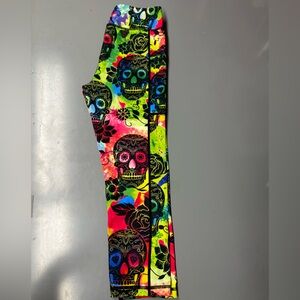 Constantly Varied Gear Tie Dye Skull Capri Leggings XS